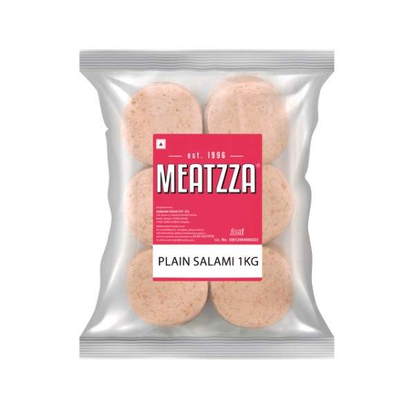 Meatzza - Chicken Plain Salami Slice, 1 Kg